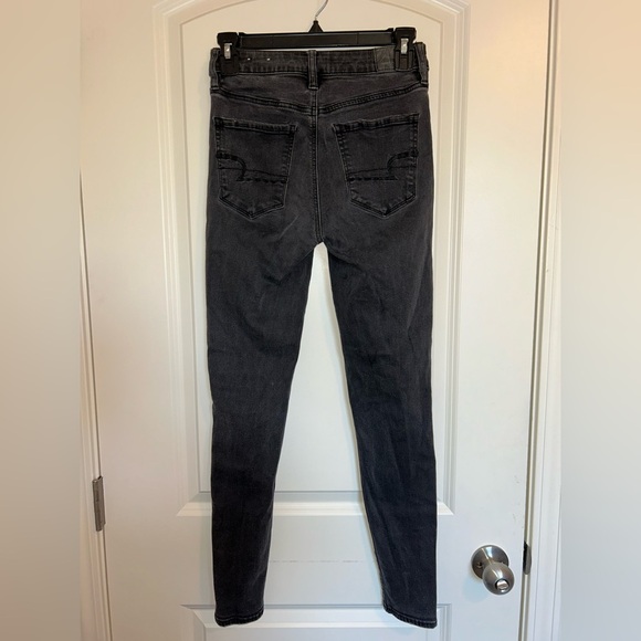 American Eagle super high-rise stretch X ripped skinny jeans jeggings - Picture 3 of 7